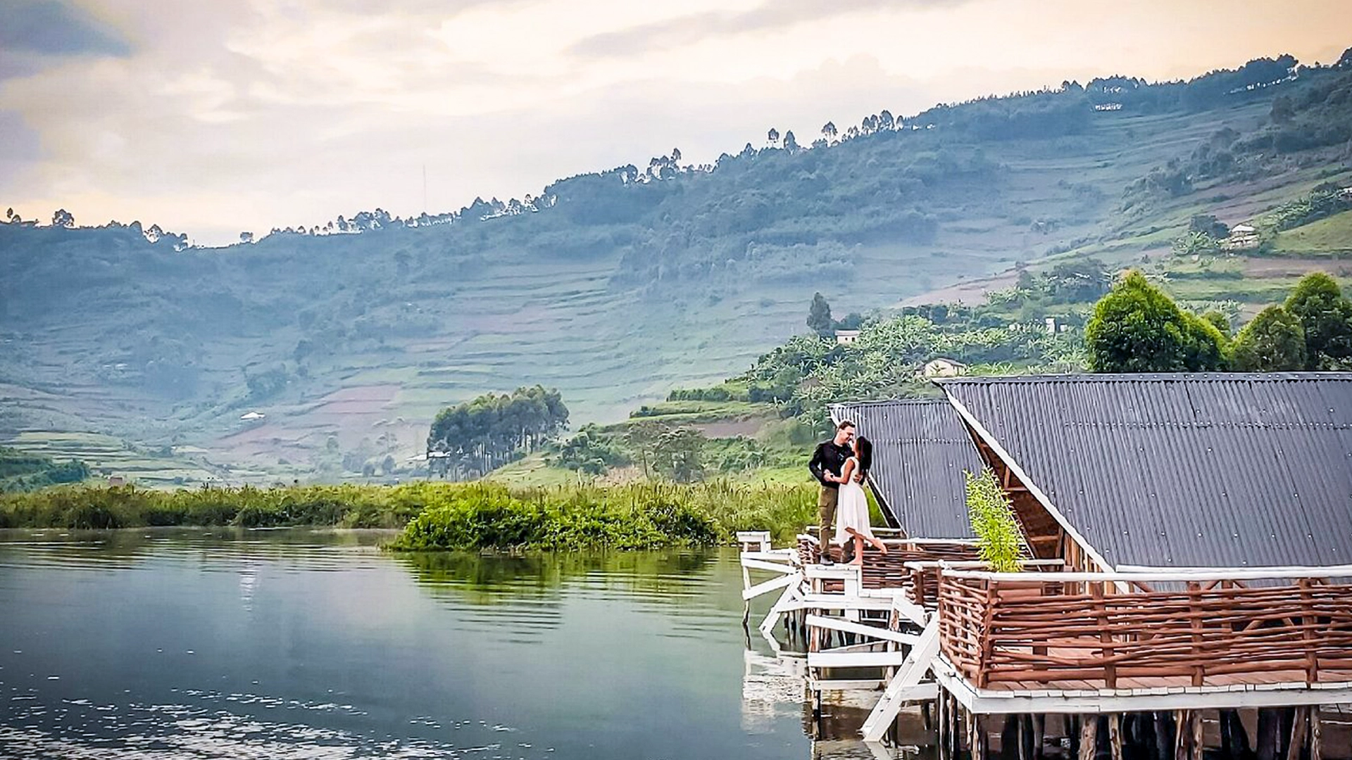honeymoon on lake Bunyonyi